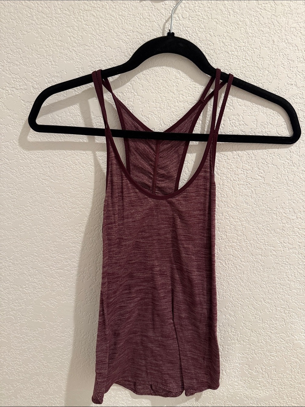 lululemon athletica Double-Strap Maroon Tank Top